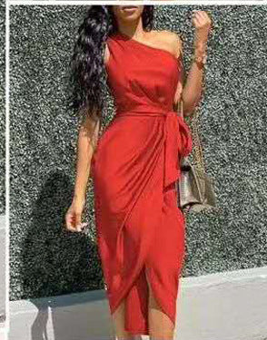 One-Shoulder Short Summer Dress
