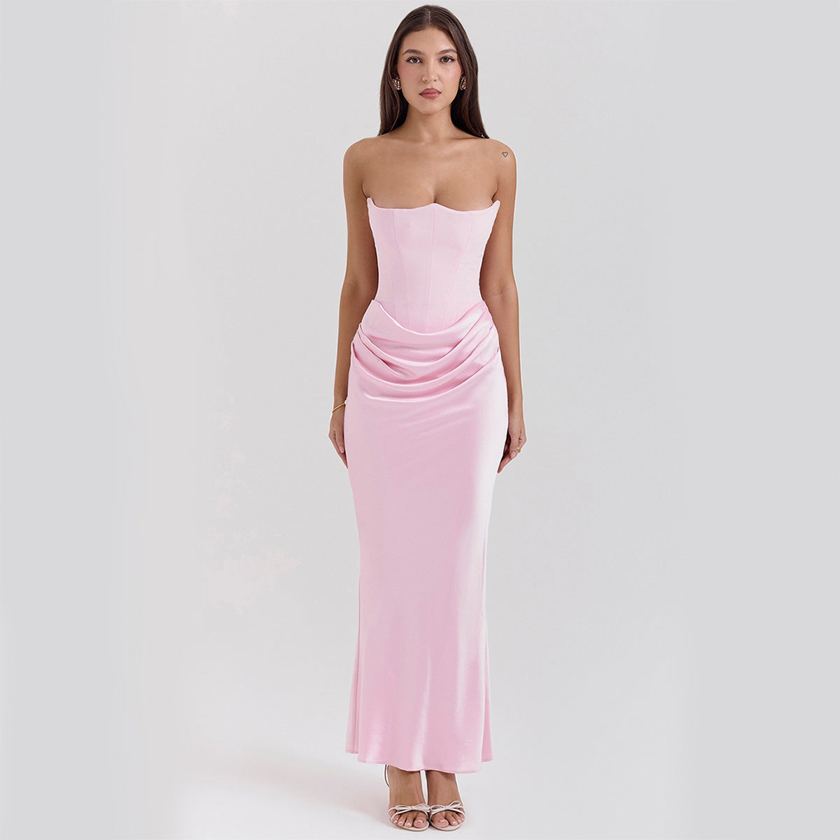 Tube-Top Corset Evening Dress