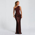 Slim Off-Shoulder Bodycon Maxi Dress