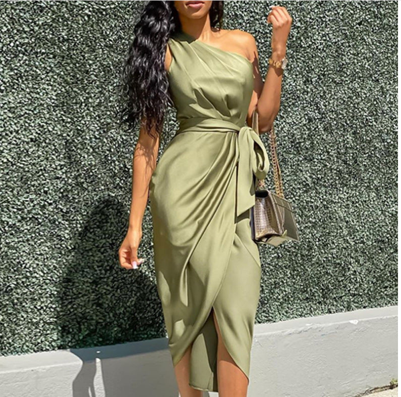 One-Shoulder Short Summer Dress