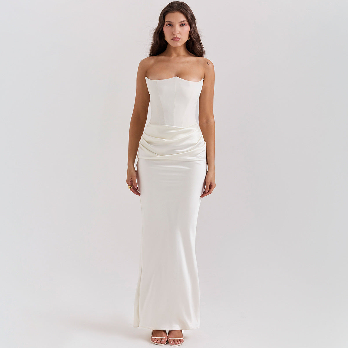 Tube-Top Corset Evening Dress