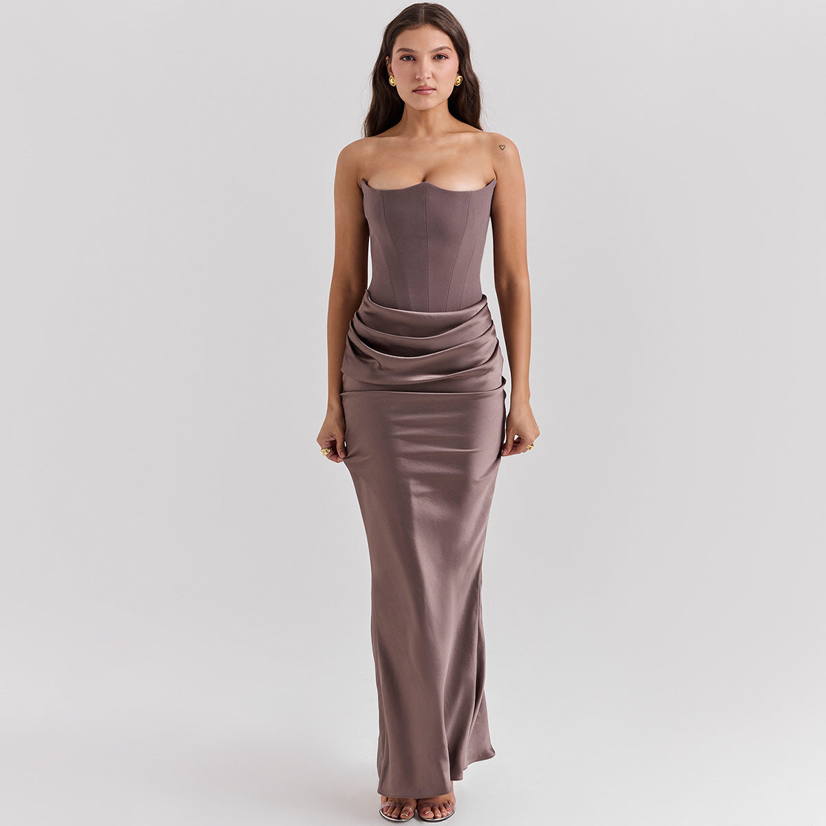 Tube-Top Corset Evening Dress
