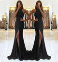 Long High Slit Evening Dress