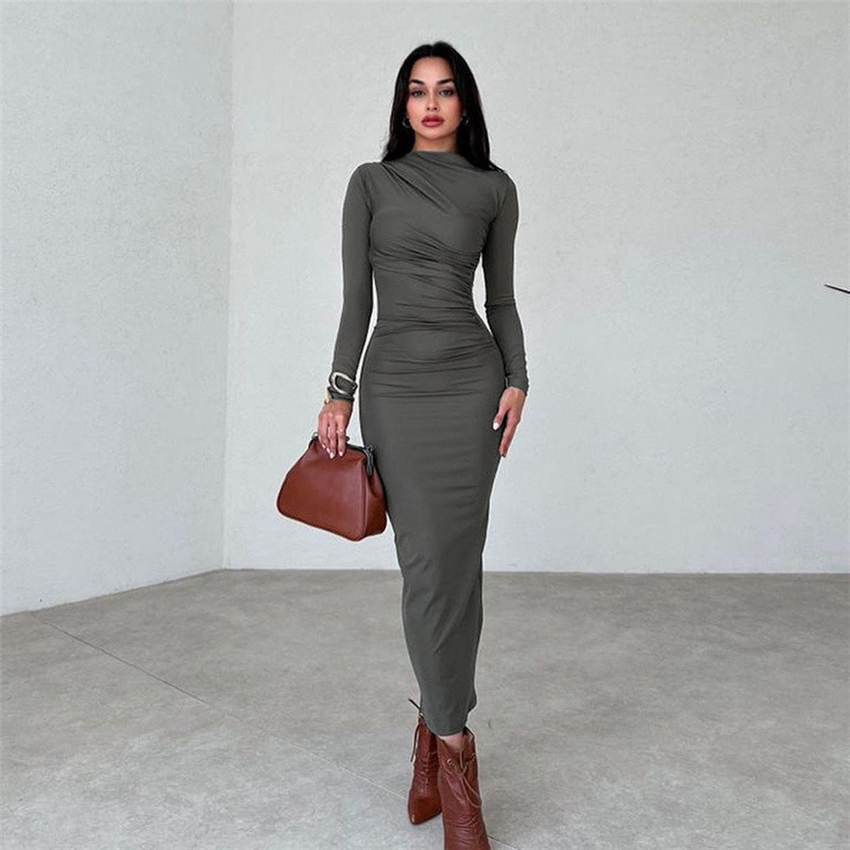 Slim Fit Elegant Long Sheath Dress