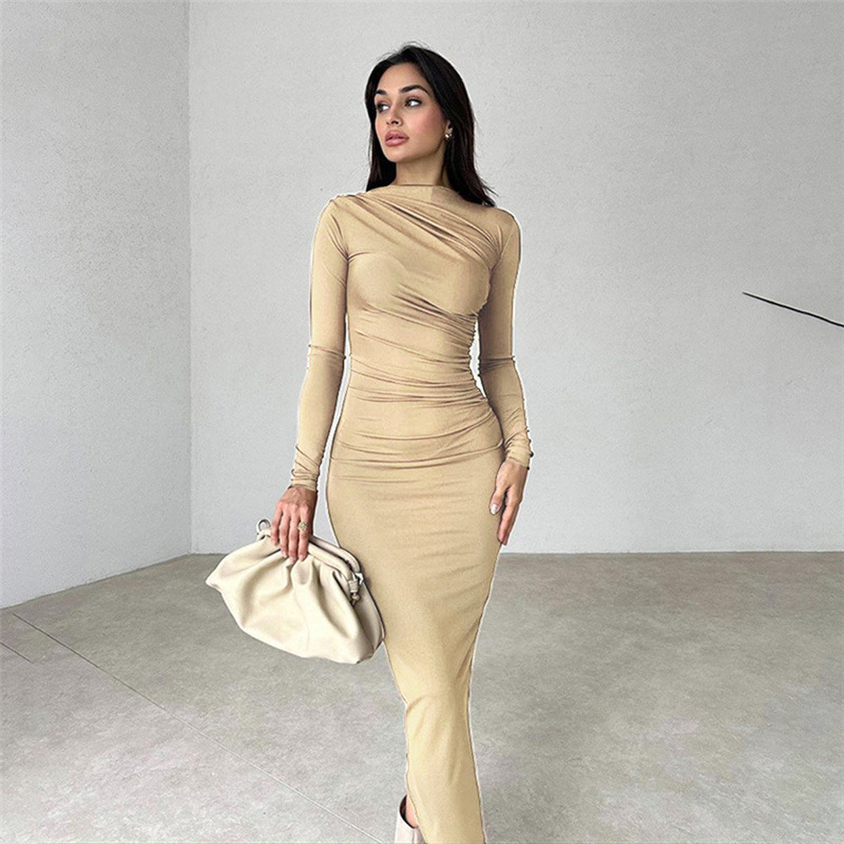 Slim Fit Elegant Long Sheath Dress