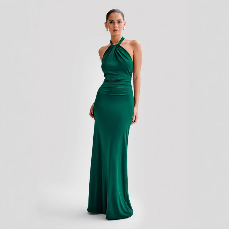Backless Halter Dress