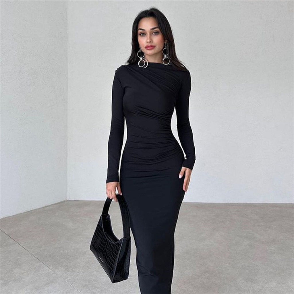 Slim Fit Elegant Long Sheath Dress
