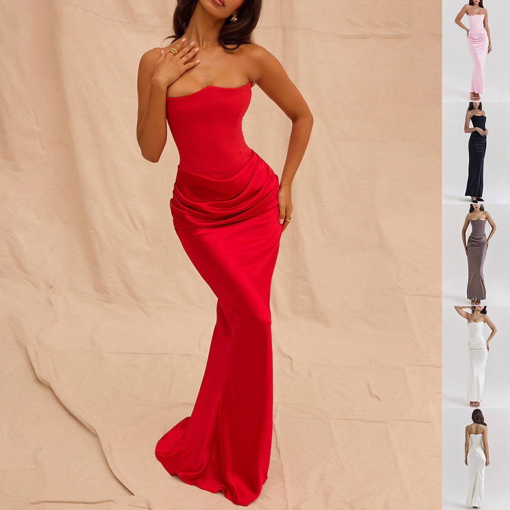 Tube-Top Corset Evening Dress