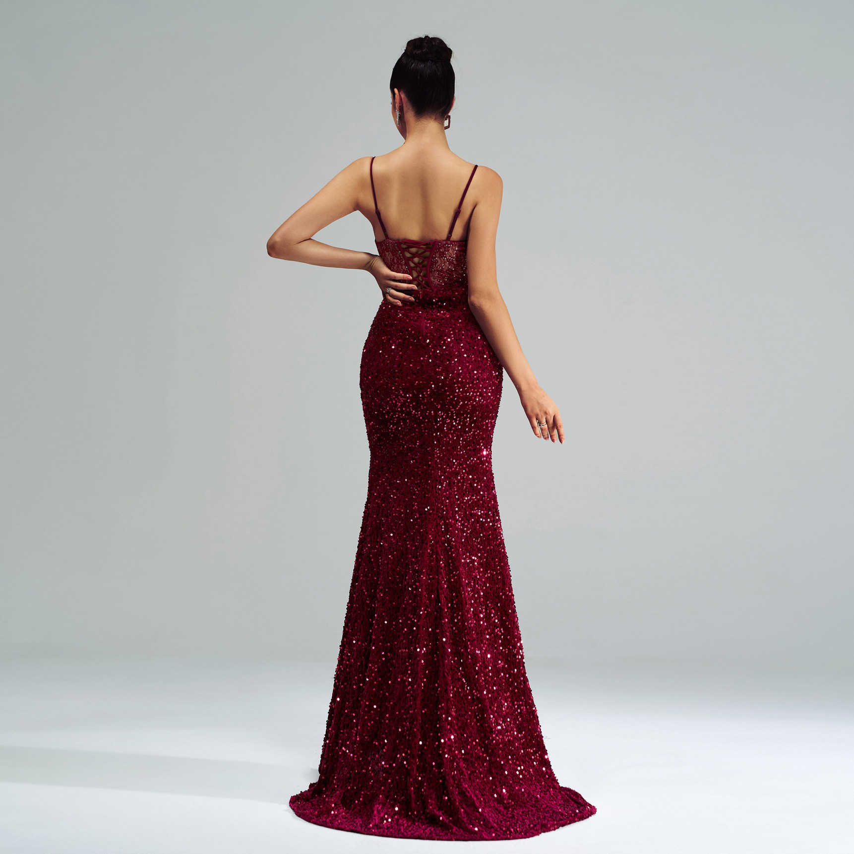 Long Sequin Prom Dress
