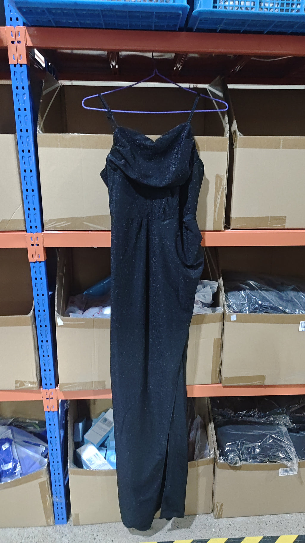 Shiny Split Long Prom Dress