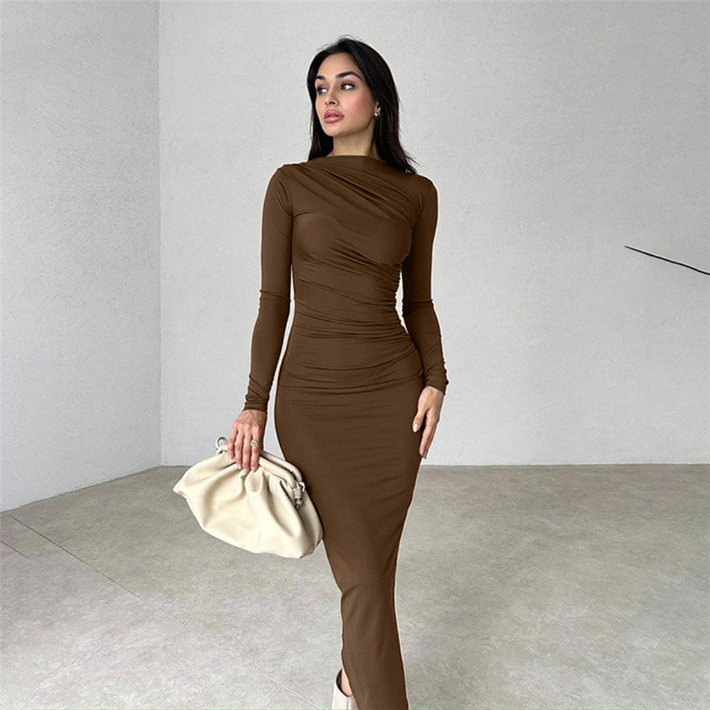 Slim Fit Elegant Long Sheath Dress