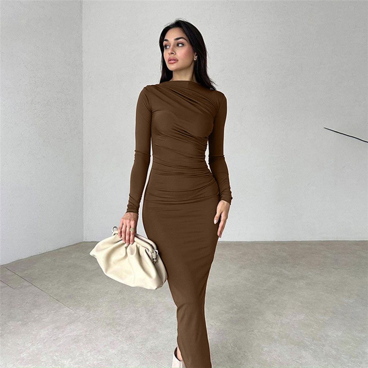 Slim Fit Elegant Long Sheath Dress
