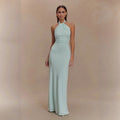 Backless Halter Dress